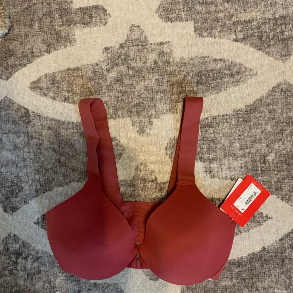 SPANX Bra-llelujah Red Lightly Lined Seamless T-Shirt Bra